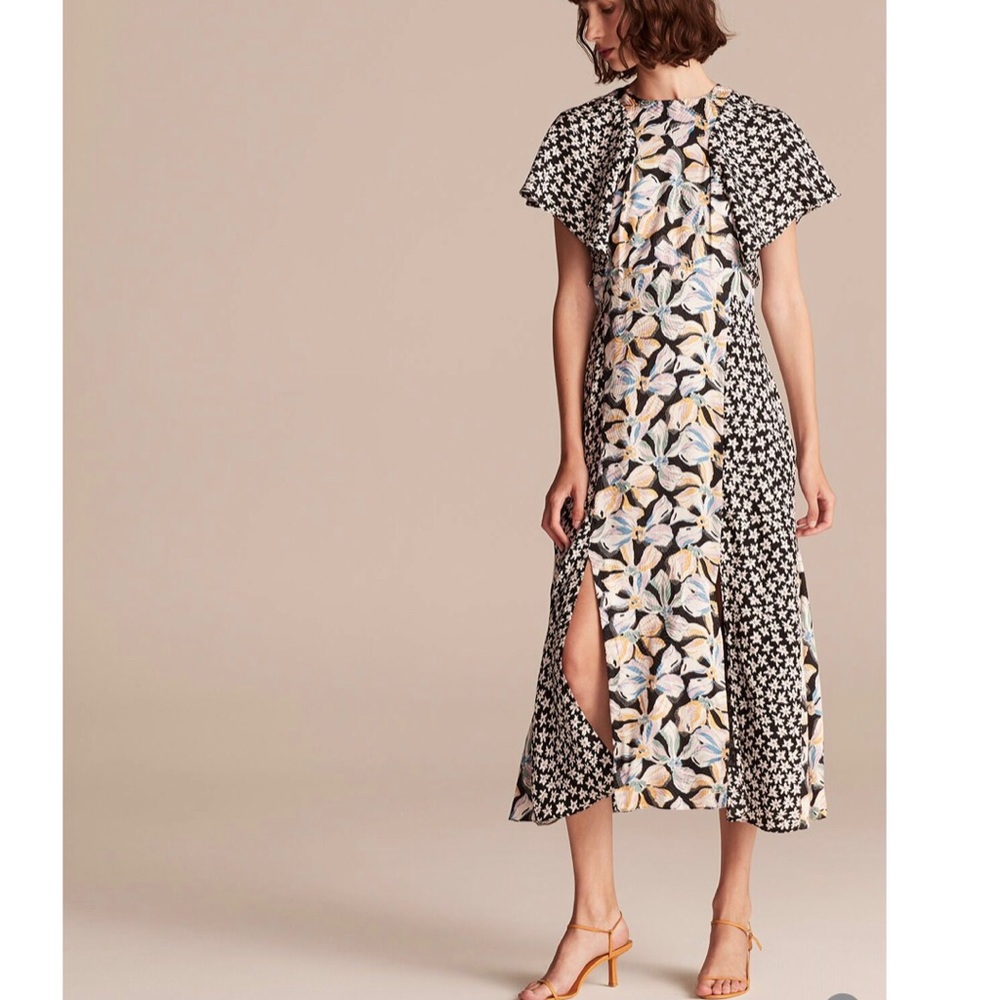 Rebecca Taylor Bow Fleur MIDI Dress